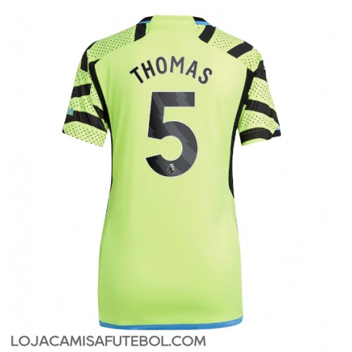 Camisa de Futebol Arsenal Thomas Partey #5 Equipamento Secundário Mulheres 2023-24 Manga Curta
